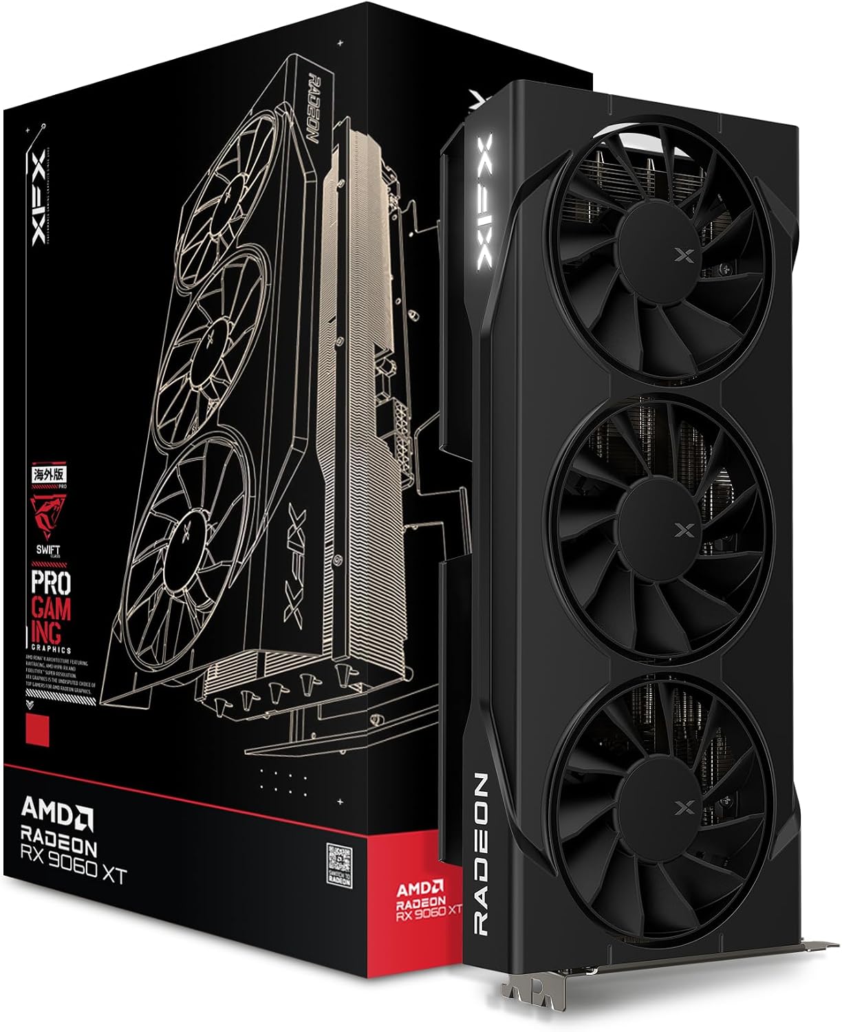 Swift AMD Radeon RX 9060 XT OC - Triple Fan Gaming Graphics Card 16Gb recensione e prezzo