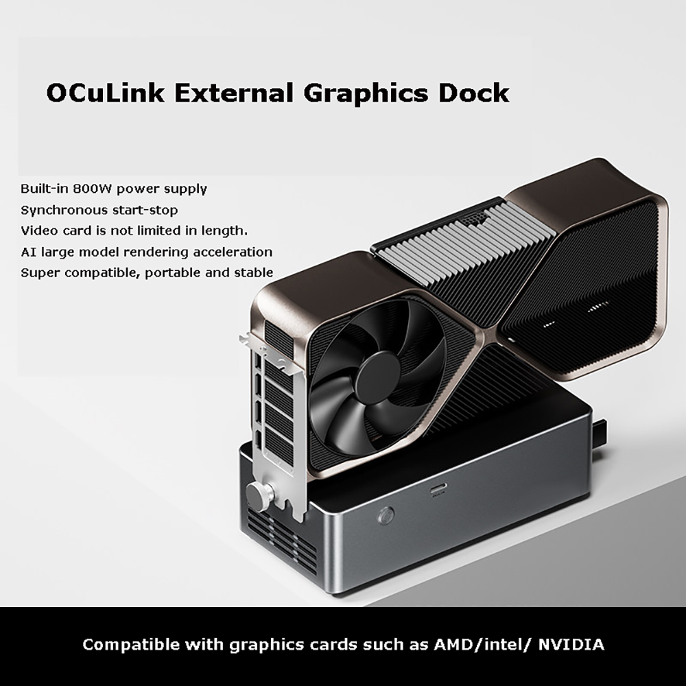 Dock EGPU AG02/AG01 con porte  - Oculink Egpu Dock Graphics Card recensione e prezzo